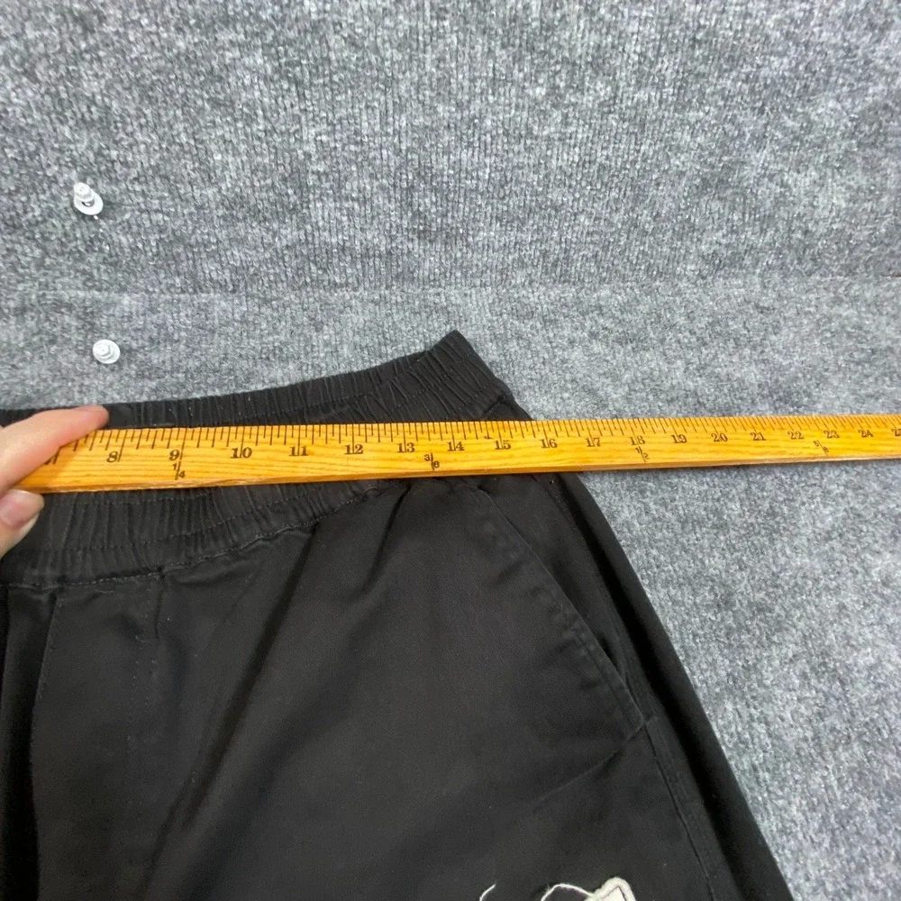 Welcome Skateboards Mens Black Patchwork Punk Graphic Pants Baphomet Size M - Picture 3 of 8